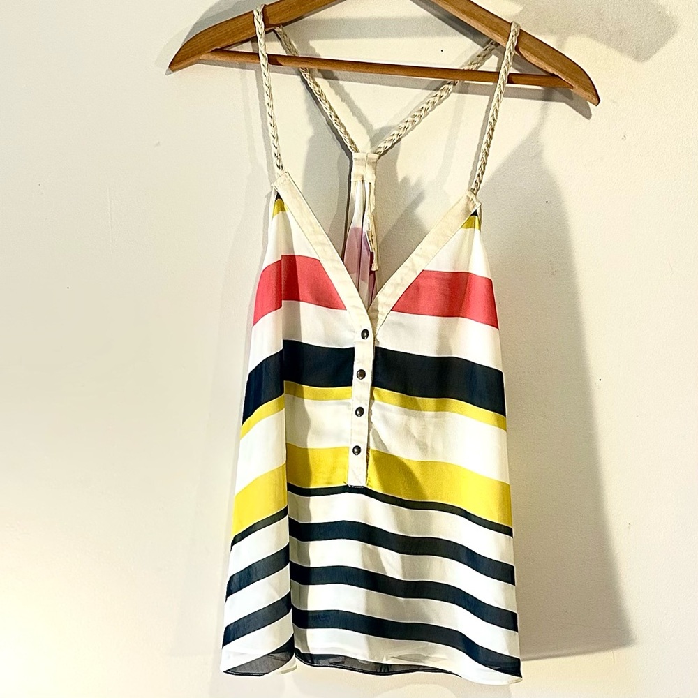 Double Zero NWT striped top, sz L., Flowy for Summer!
